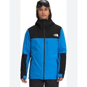 The North Face Men’s Blue Black Waterproof Hooded Windbreaker Jacket XL